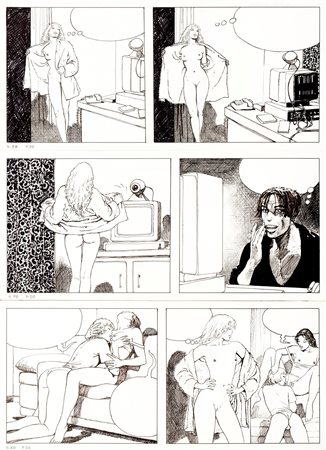 Milo Manara - Le Piège (Tre ragazze nella rete), 1998