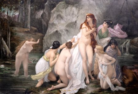 Scuola francese, fine secolo XIX - inizi secolo XX - Diana e Callisto