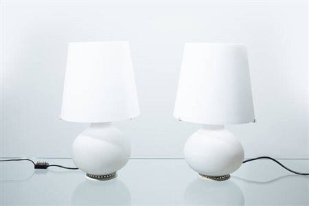 MAX INGRAND<BR>Coppia di lampade da tavolo mod. 1853