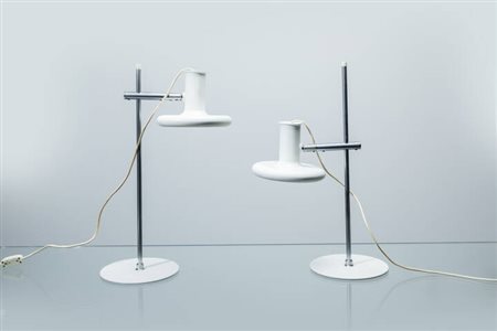HANS DUE<BR>Due lampade da tavolo mod. Optima 2