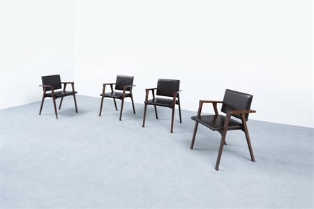 FRANCO ALBINI<BR>Quattro sedie mod. Luisa