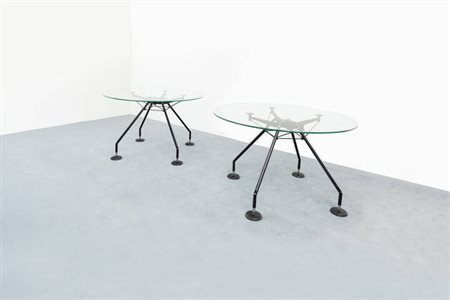 NORMAN FOSTER<BR>Coppia di tavoli mod. Nomos