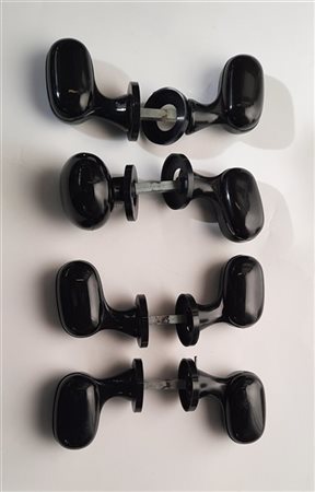 Luigi Caccia Dominioni Lotto di quattro coppie di maniglie modello "Montecarlo".