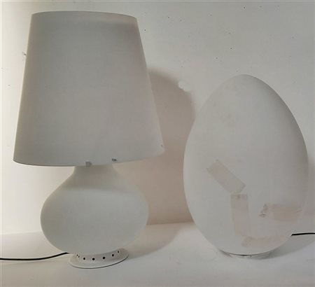 Fontana Arte Lotto composto da una lampada da tavolo modello "1853" di Max Ingra