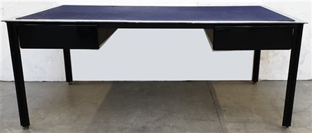 Luigi Caccia Dominioni Grande scrivania da centro della serie "Fasce Cromate". P