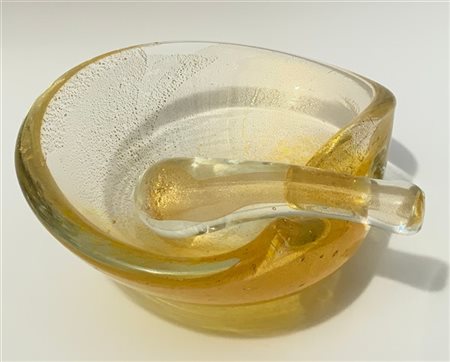 Manifattura di Murano
Posacenere con pestello in vetro trasparente incolore con