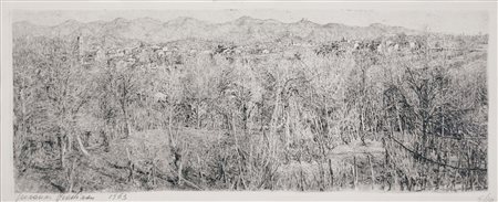 BARBISAN GIOVANNI Treviso 1914 - 1988 Castelcucco 1963 acquaforte es. 6/10...