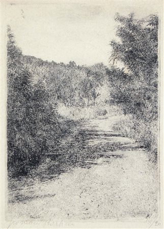 BARBISAN GIOVANNI Treviso 1914 - 1988 San Lorenzo 1966 acquaforte es. 5/20...