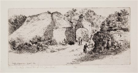 BIANCHI BARRIVIERA LINO Montebelluna 1906 - Roma 1985 Portale seicentesco di...