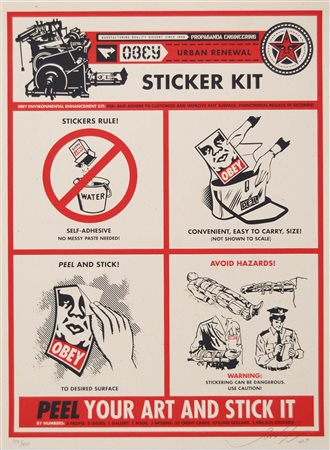 SHEPARD FAIREY FRANK Charleston (South Carolina) 1970 Sticker kit 2009...