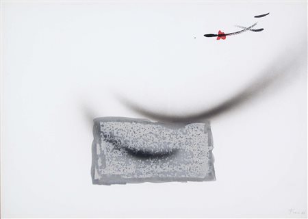 FINZI ENNIO Venezia 1931 Metalloide 1988 tecnica mista su carta riportata su...