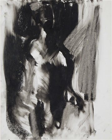 CHIGHINE ALFREDO Milano 1914 - Pisa 1974 Composizione informale 1961 tecnica...