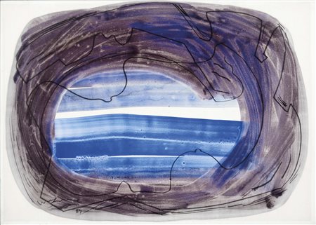 CHIGHINE ALFREDO Milano 1914 - Pisa 1974 senza titolo 1974 tecnica mista su...