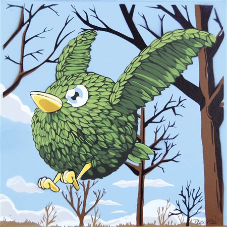 PAO (Paolo Bordino) Milano 1977 L'estate è volata via vernici spray su...