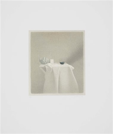 FERRONI GIANFRANCO Livorno 1927 Diagonale d'ombra 2 1991 litografia a colori...