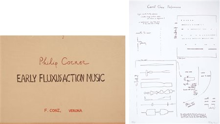 CORNER PHILIP New York 1933 Early fluxus action music 1978 cartella...