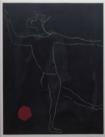 MARINI MARINO Pistoia 1901 - Viareggio (Lu) 1980 Acrobata acquaforte es. 5/25...