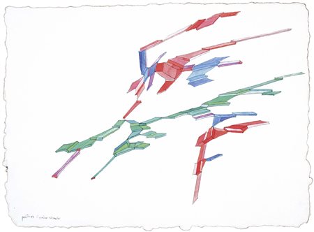 PERILLI ACHILLE Roma 1927 Il giulivo ritornello 1993 acquerello su carta a...