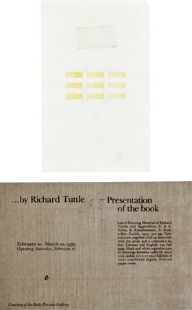 TUTTLE RICHARD New Jersey 1941 48 1/2'' Center-point works 1976 tecnica mista...