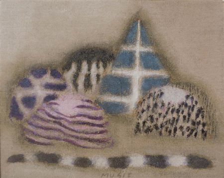 MUSIC ZORAN Gorizia 1909 - Venezia 2005 Paesaggio Senese 1955 olio su tela...