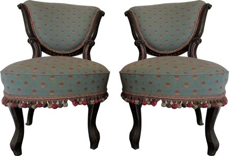 Coppia di poltrone da camera