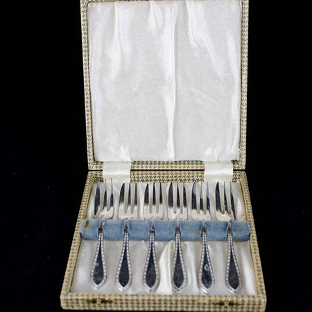 Servizio di sei forchettine da dolce