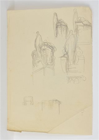 Edoardo Rubino SENZA TITOLO matita su carta, cm 21x16 L'opera presenta lievi...