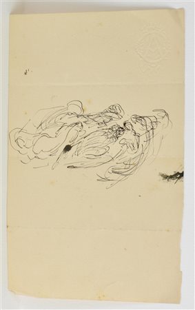 Edoardo Rubino SENZA TITOLO china su carta, cm 21x14 L'opera presenta lievi...