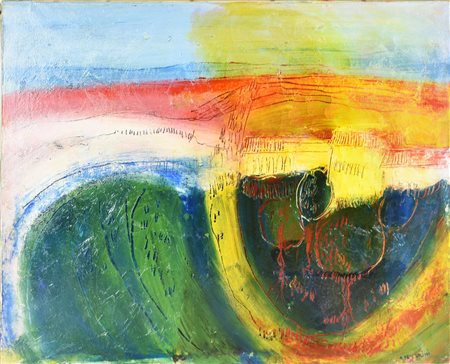 M. Venturini SENZA TITOLO olio su tela, cm 50x60 firma