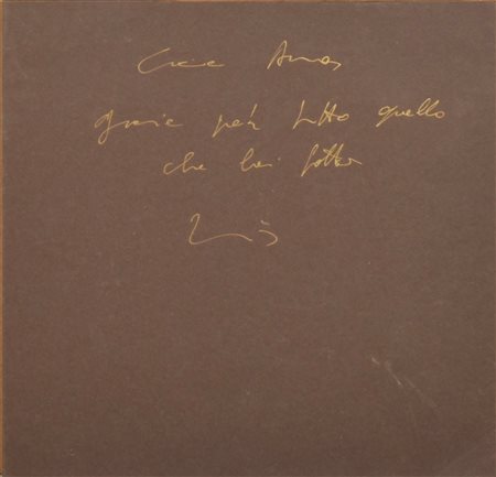 Luigi Andreoni VEDUTA acquerello su cartone, cm 19x22,5 firma entro...