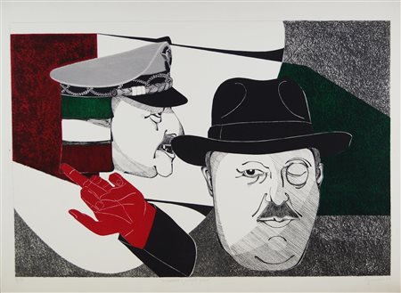 Pippo Spinoccia CICLAMEN + JUNGLE GREEN. 1970 litografia su carta, mm...