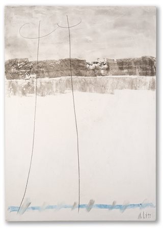 Fausto Melotti "Senza titolo" 1975
tecnica mista su gesso
cm 50x35
Firmato in ba