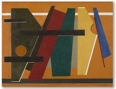 Mauro Reggiani "Composizione" 1955
olio su tela
cm 49,5x65
Firmato in basso a de
