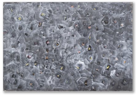 Mark Tobey "Untitled (Saint Jean Window)" 1957
tempera su carta applicata su car