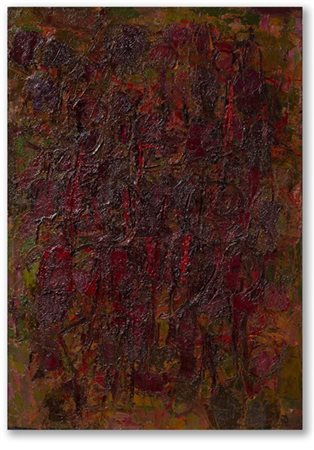 Ennio Morlotti "Studio di bagnanti (Studio di bagnanti n.3)" 1959
olio su tela
c