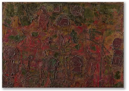 Ennio Morlotti "Vesconia" 1959
olio su tela
cm 77x110
Firmato in basso a destra