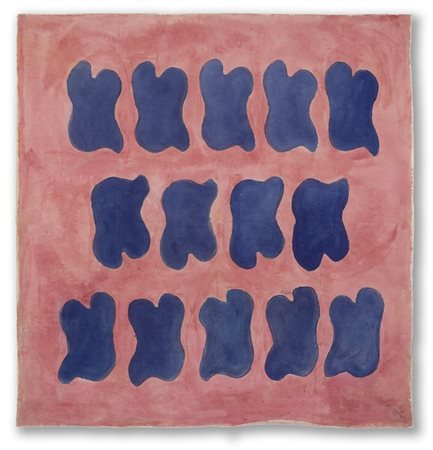 Claude Viallat "Senza titolo" 1967
tecnica mista su tela
cm 176x176
Firmato e da