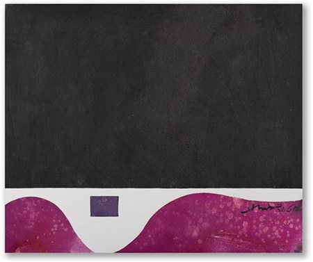 Chin Hsiao "La valle" 1961
acrilico su tela
cm 50x60
Firmato e datato 61 in bass