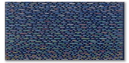 Piero Dorazio "Moonblink I" 1976
olio su tela
cm 35x70
Firmato, titolato e datat