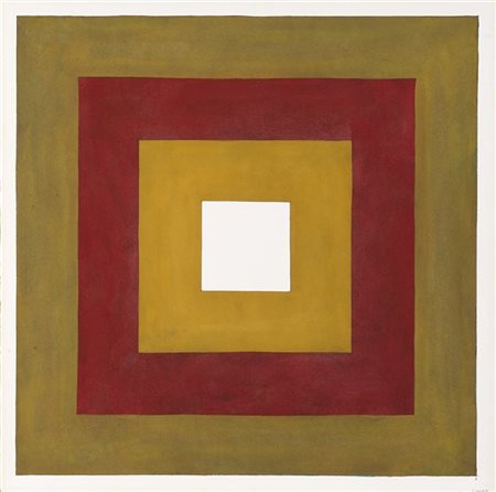 Sol LeWitt "Squares within Squares" 1989
gouache su carta
cm 55,5x56,5
Firmato e