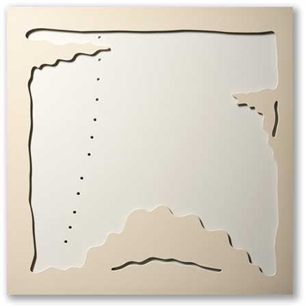 Lucio Fontana "Concetto Spaziale - Teatrino (bianco)" 1968
quattro fogli di cart