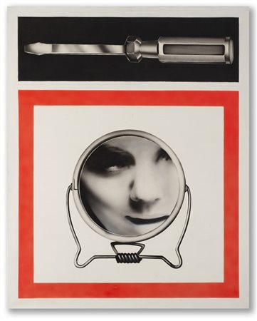 Peter Klasen "Une Histoire Simple" 1968acrilico su telacm 80,5x65Firmato, tit