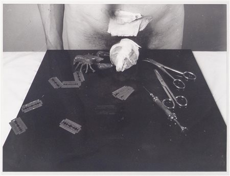 Rudolf Schwarzkogler (Wien/Vienna 1940 – 1969) 5. Aktion Wien Sommer 1965,...