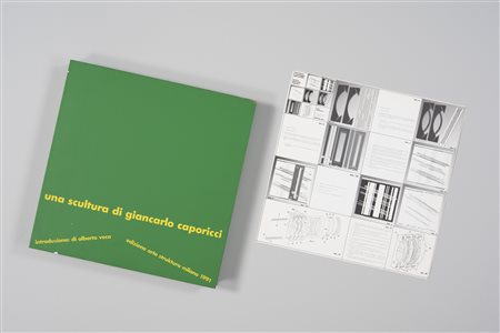 Giancarlo Caporicci (* 1946) Una scultura, 1991;Cofanetto in legno laccato...