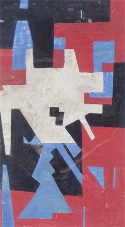 Jozef Jarema (Staryj Sambir 1900 – Monachium 1974) Senza titolo;Tempera su...