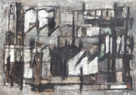 Aldo Schmid (Trient/Trento 1935 – Monzumo, Bologna 1978) Fabbriche, 1959...