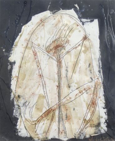 Claudio Costa (Tirana 1942 – Genua/Genova 1995) Senza titolo;Tecnica mista su...