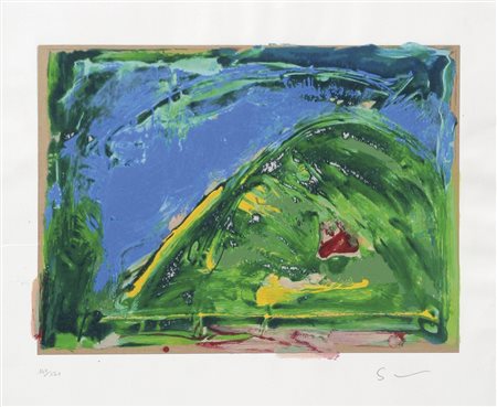 Mario Schifano (Homs 1934 – Rom/Roma 1998) Senza titolo;Litografia a col.,...