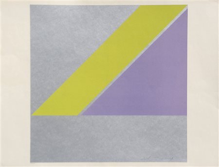 Xiao Chin (Shanghai 1935) Senza titolo;Litografia a col. su carta, 49,5 x...