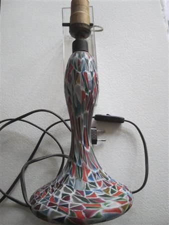 Fratelli Toso Murano Rara lampada, 1910 circa;in vetro mosaico policromo, 23...